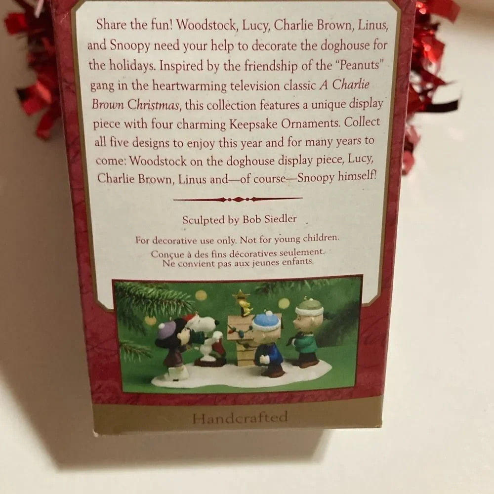 Vintage peanuts Snoopy Hallmark Keepsake OrnamentSnoopy Christmas Peanuts NIB